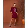 Vestido Yeshua Bordô
