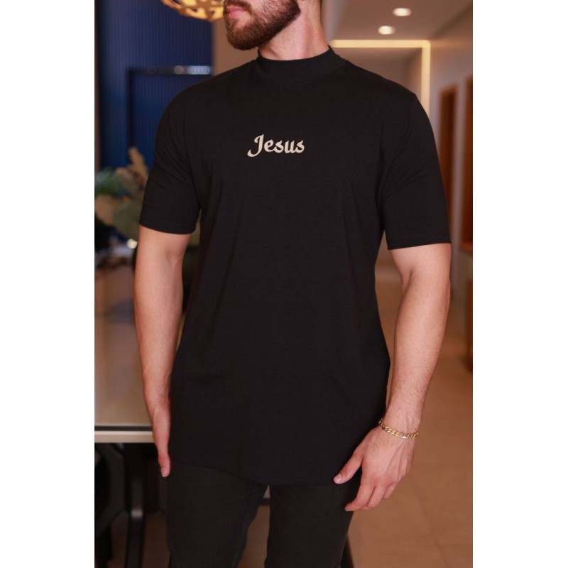 Camisa masculina gola alta Jesus