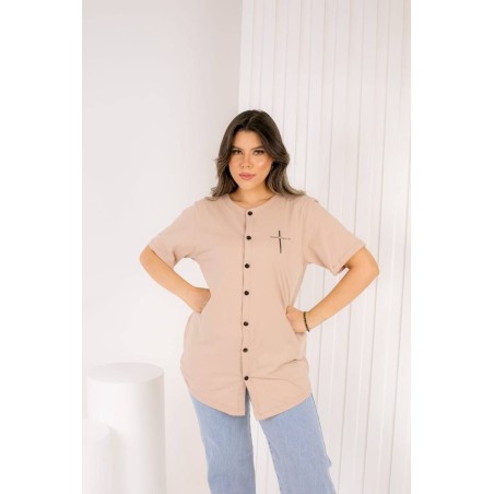 Camisa de botão Jesus Cristo