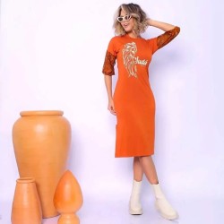 Vestido de renda leão de judah moda cristã