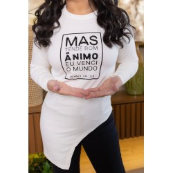 Bata Manga Longa Tende Bom Animo Moda Cristã