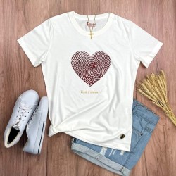 Blusa gitial coração
