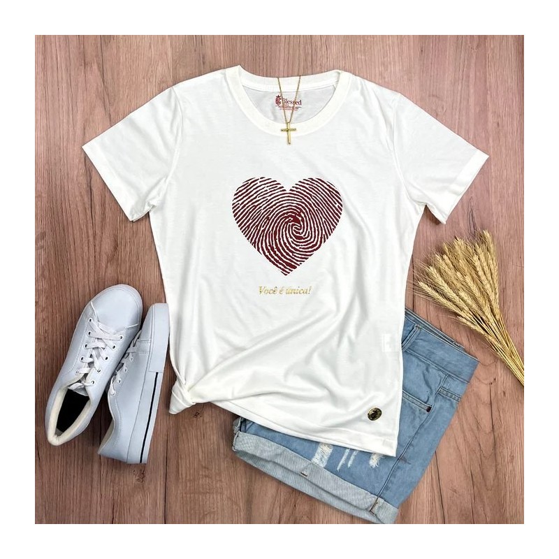 Blusa gitial coração