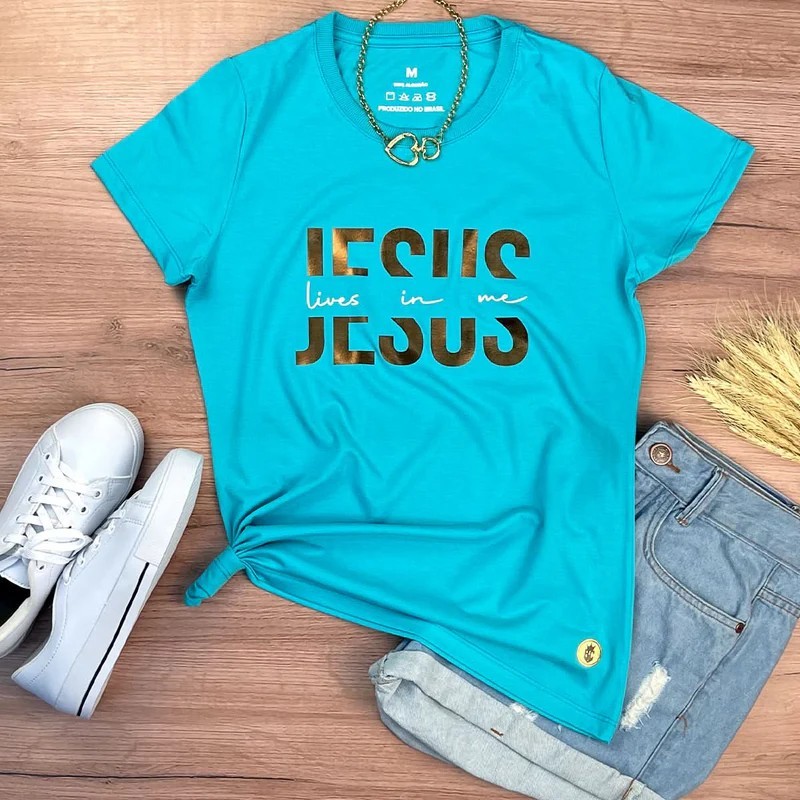 Blusa Jesus vive em mim